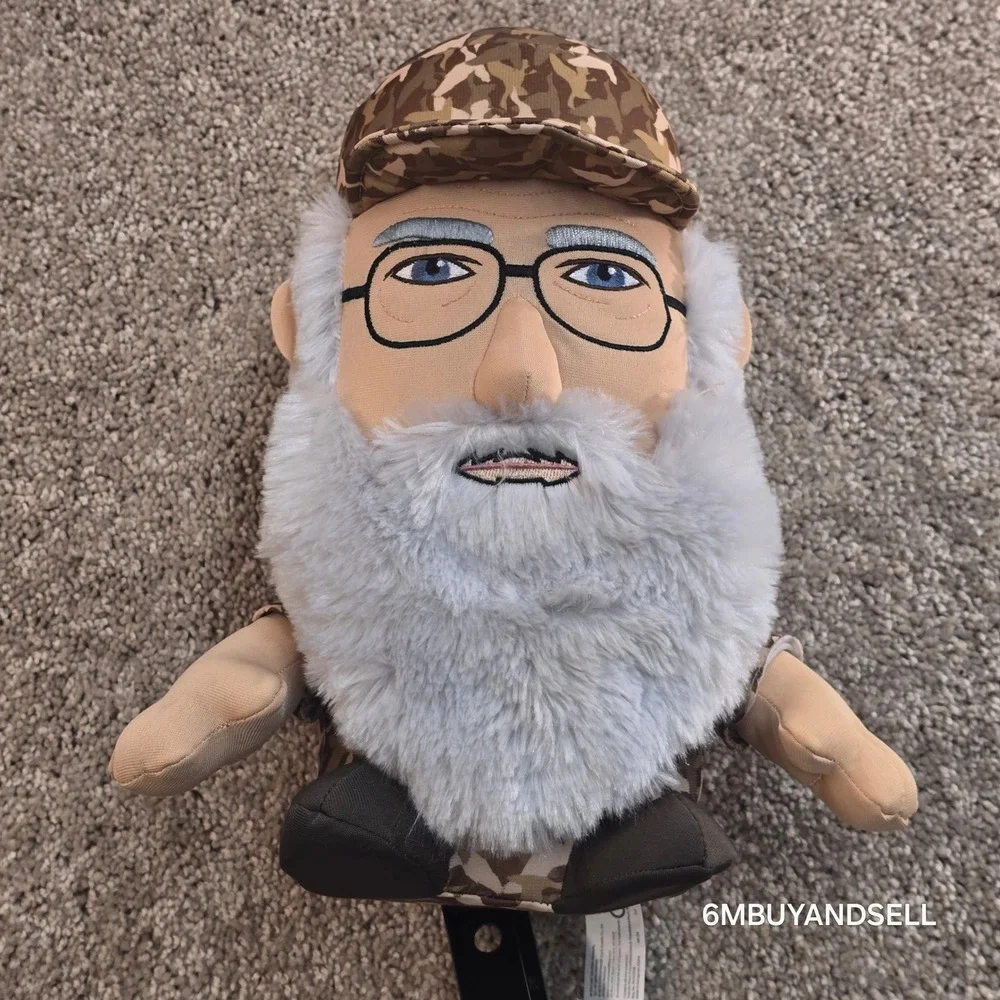 Duck Dynasty Si Robertson Talking Plush Camo Hat Beard A&E Commonwealth 2013